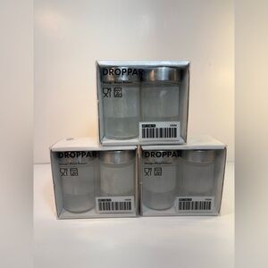 IKEA Droppar Frosted Glass Jar